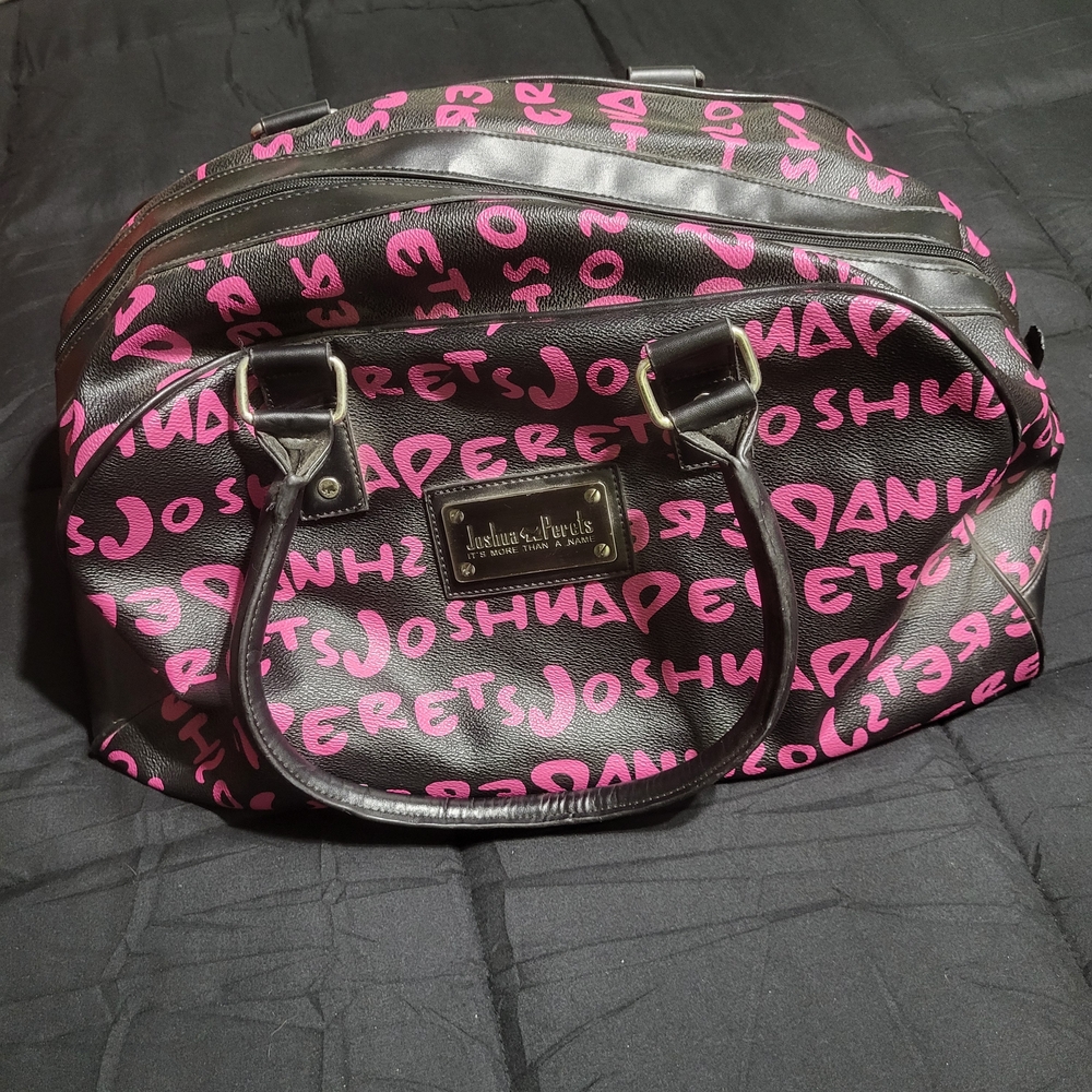 Pink and Black Joshua Perets Women's Bag